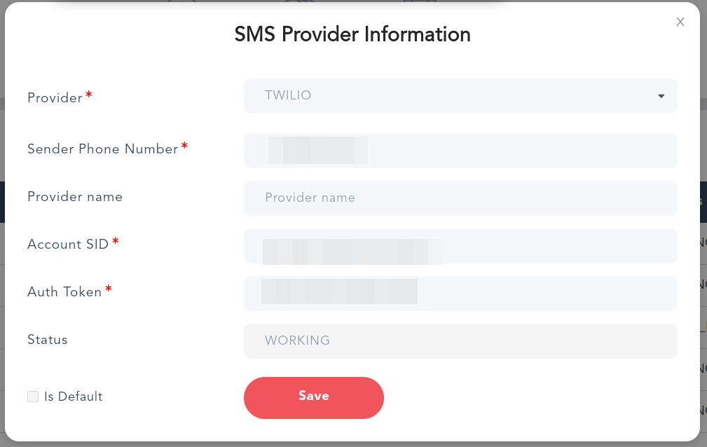 SMS Provider