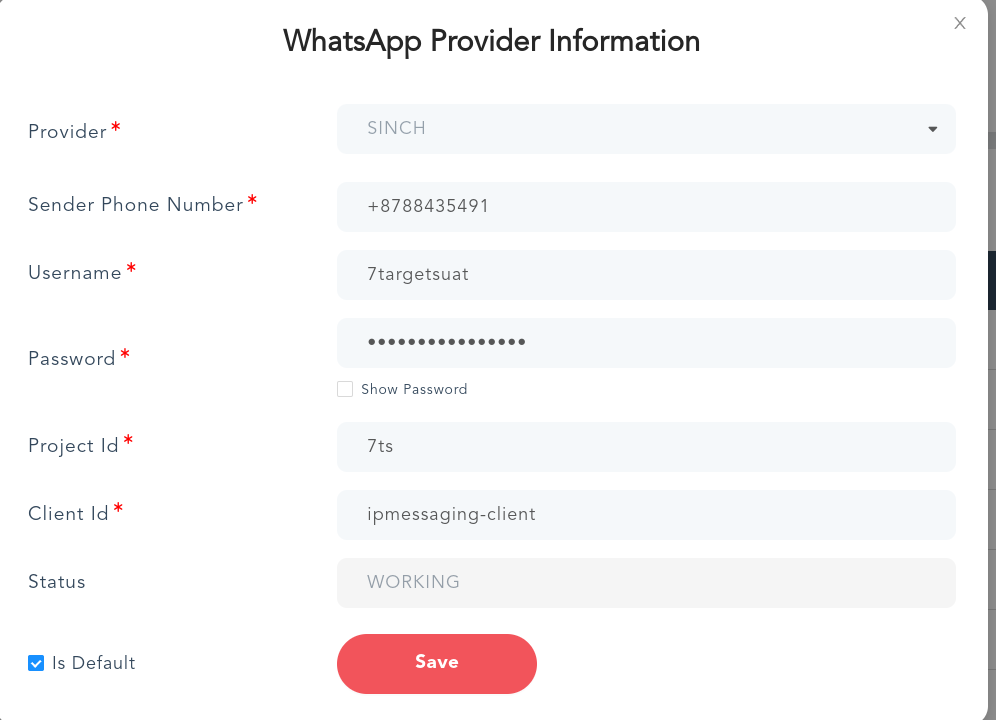 Whatsapp Provider